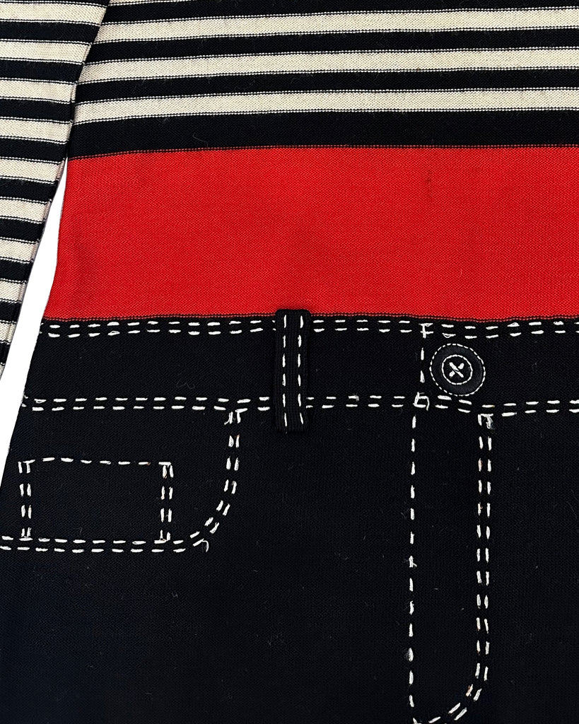 Sonia Rykiel Vintage - Embroidred Stripe Top