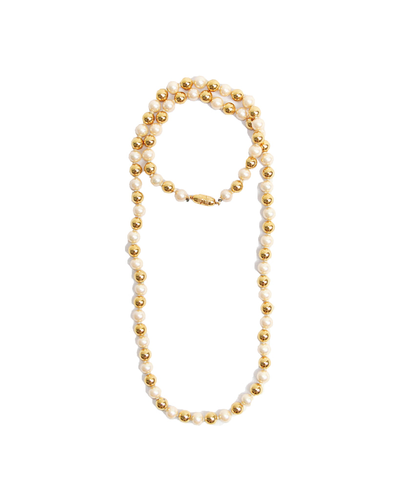 1980s Celine 'Pearl Sautoir' Necklace