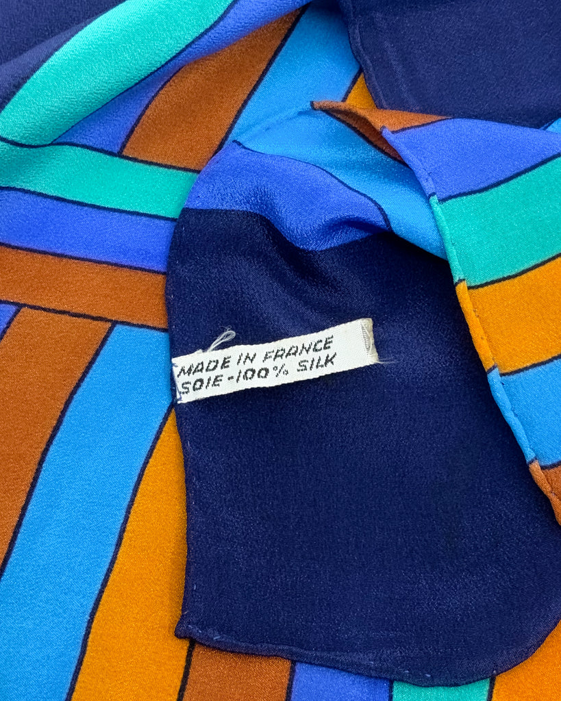 1980s Yves Saint Laurent Vintage Stripe Scarf