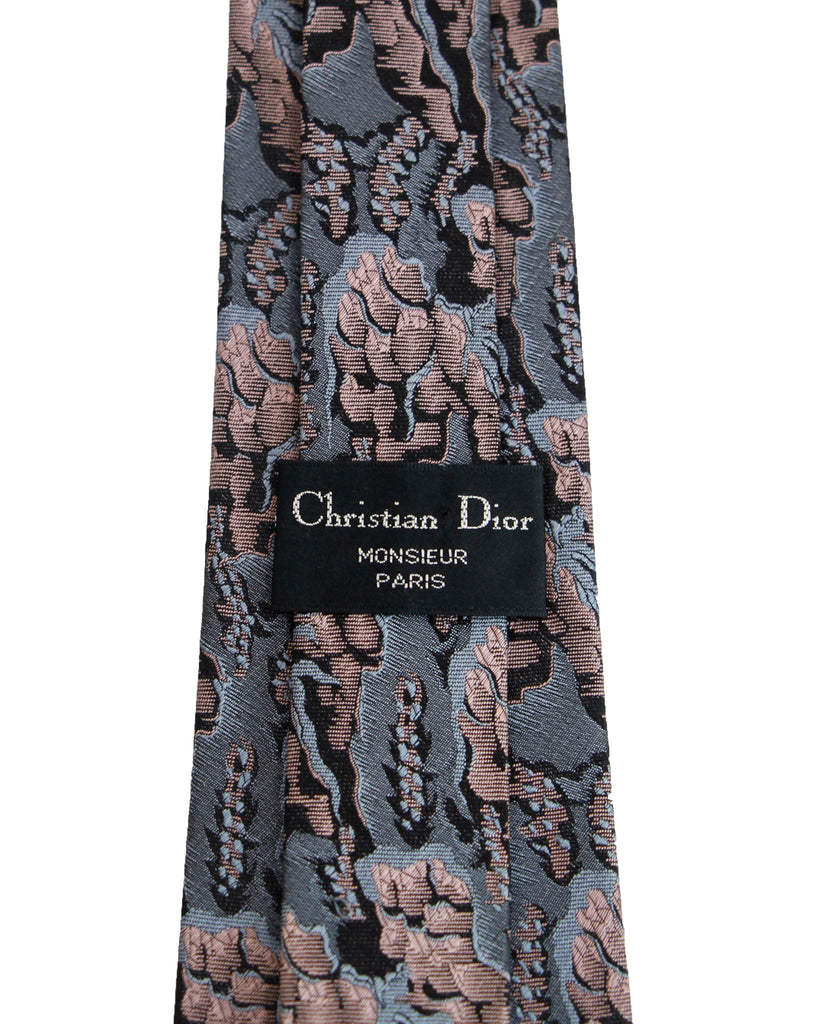 Vintage Christian Dior Jacquard Silk Tie