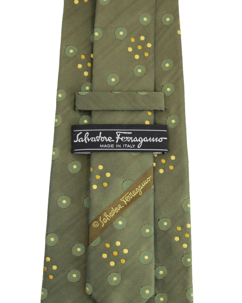 Vintage Salvatore Ferragamo Embroidery Tie