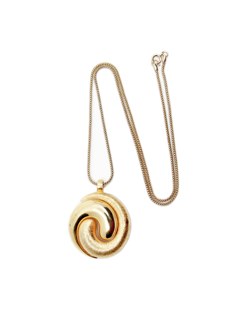 Vintage Swirl Pendant Necklace
