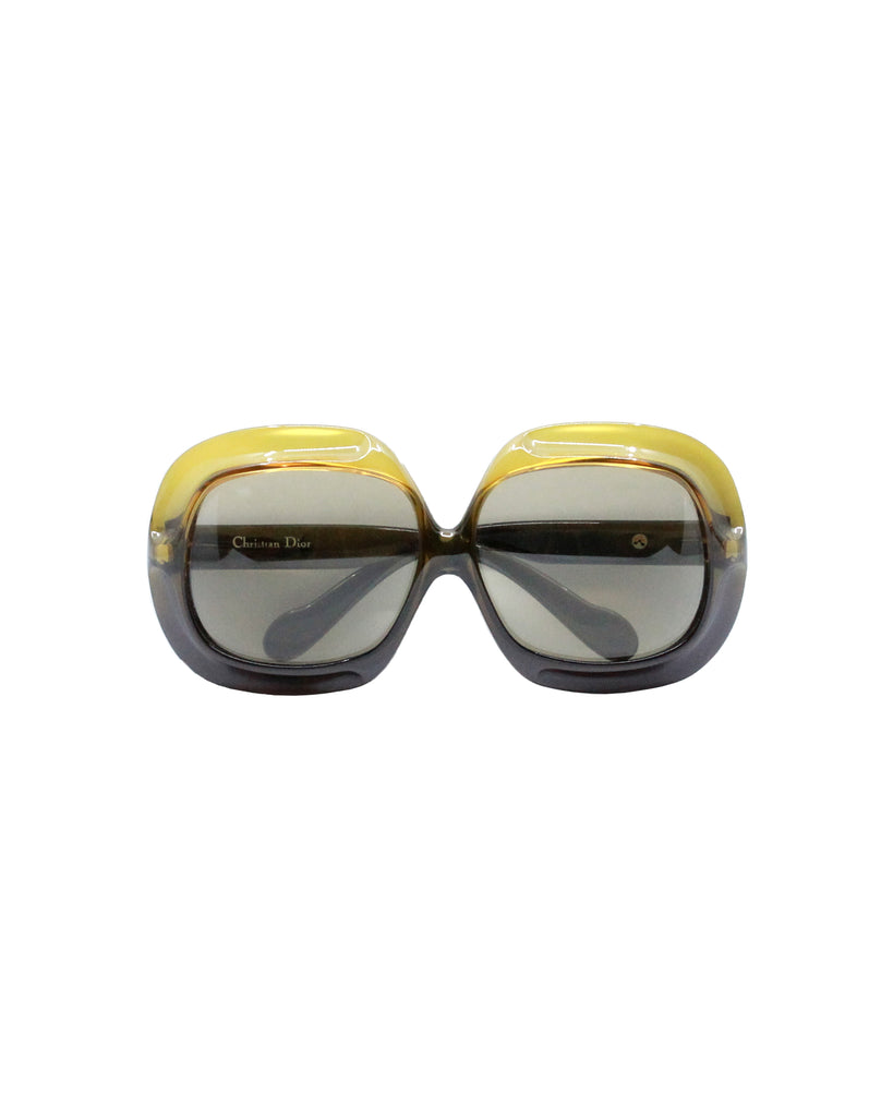 1970s Christian Dior D10 Huge Sunglasses