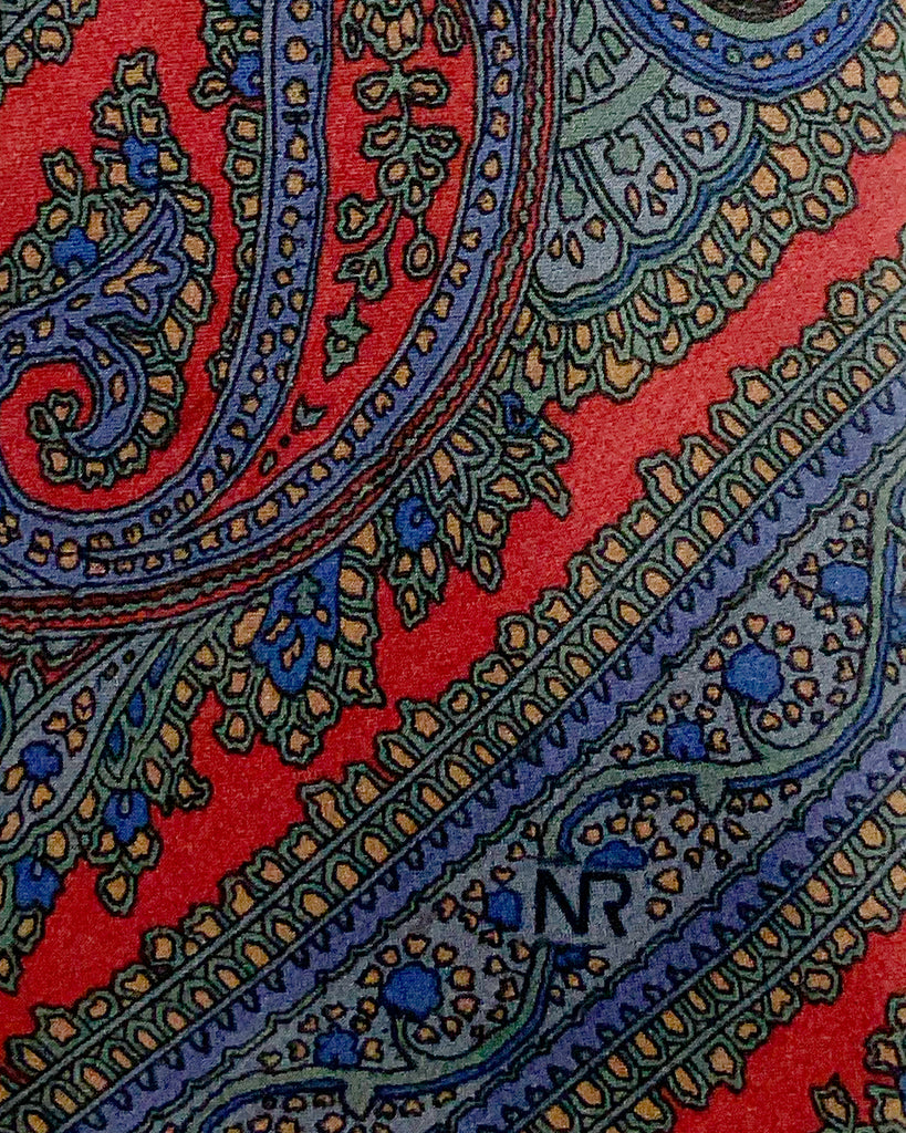 Vintage Nina Ricci Parsley Pattern Tie