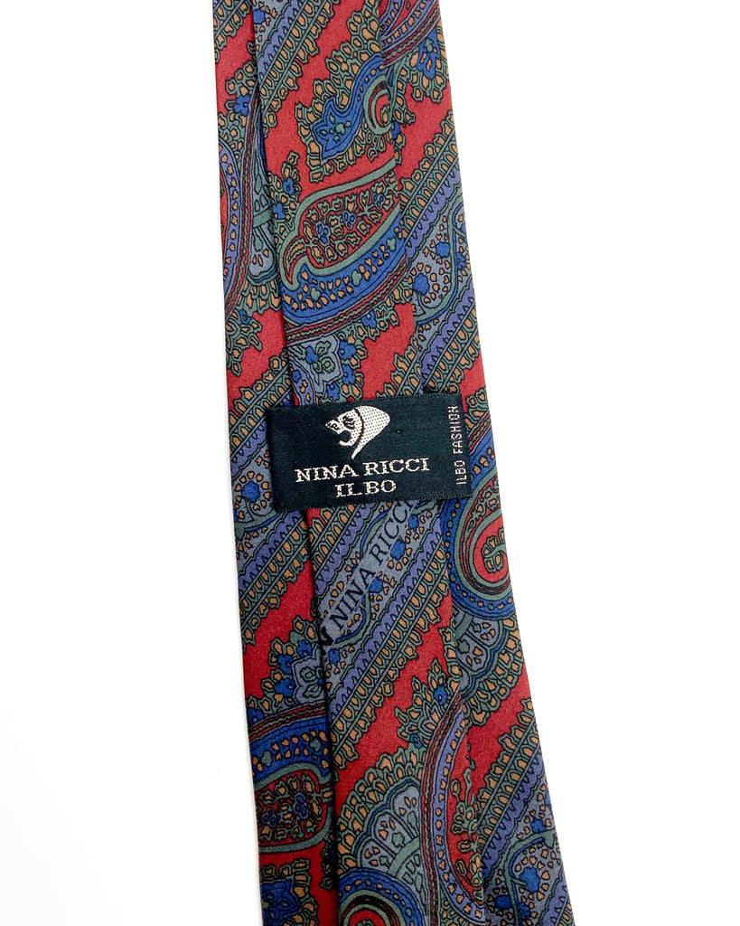 Vintage Nina Ricci Parsley Pattern Tie