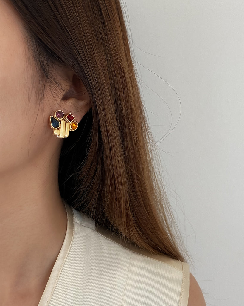 1990s Givenchy Geometric Earrings