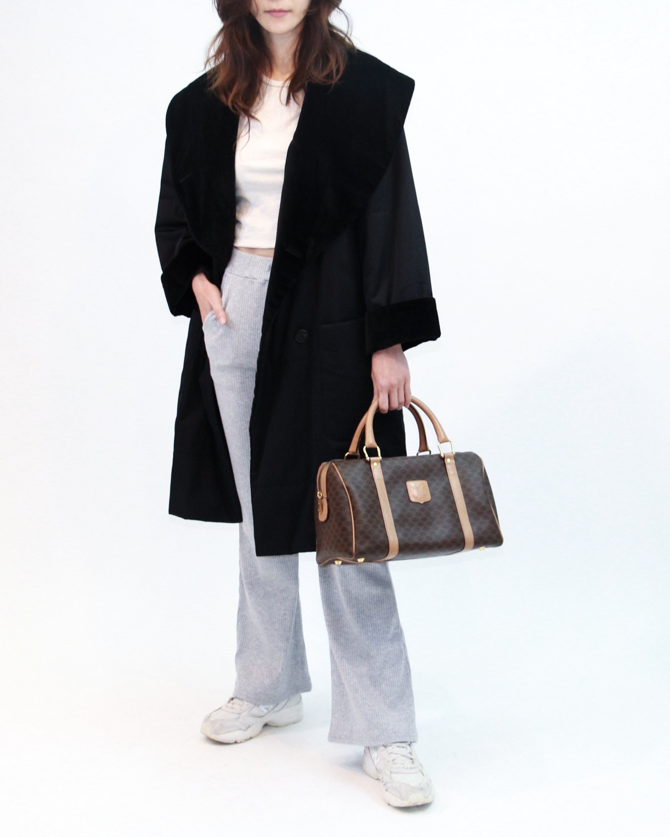 Vintage 1990s Celine Macadam Boston Bag Two Way Shoulder Bag -  Israel