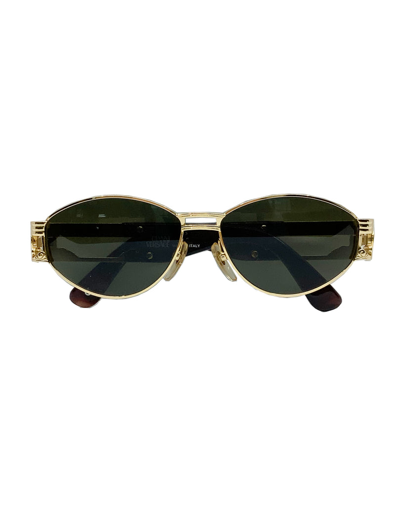 Vintage Versace Gold Logo Sunglasses (S75)