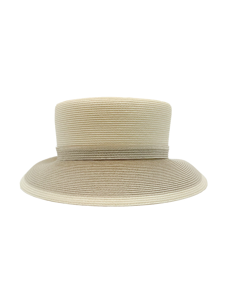Vintage Ribbon Raffia Hat