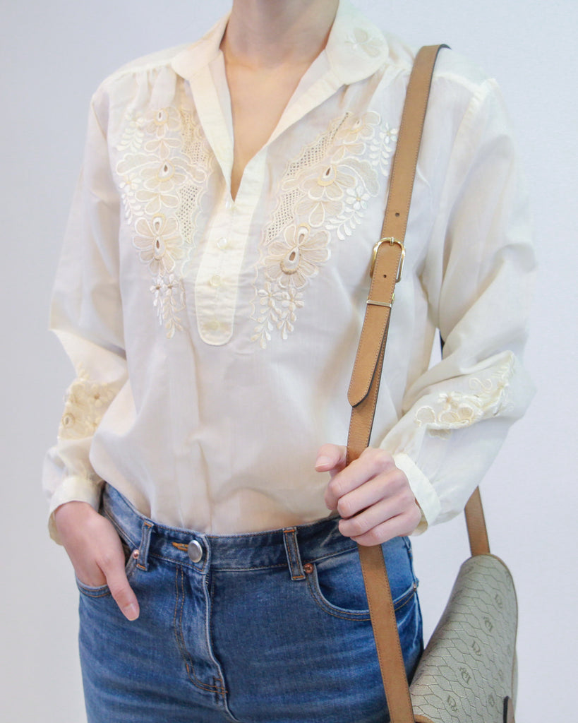 Vintage  Embroidery Blouse
