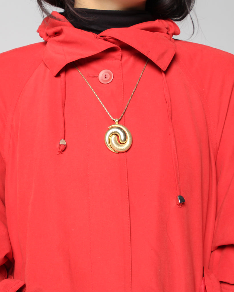 Vintage Swirl Pendant Necklace
