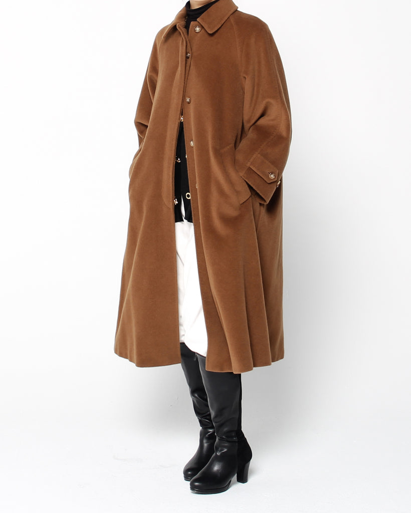 Vintage Max Mara A-line Cashmere Coat